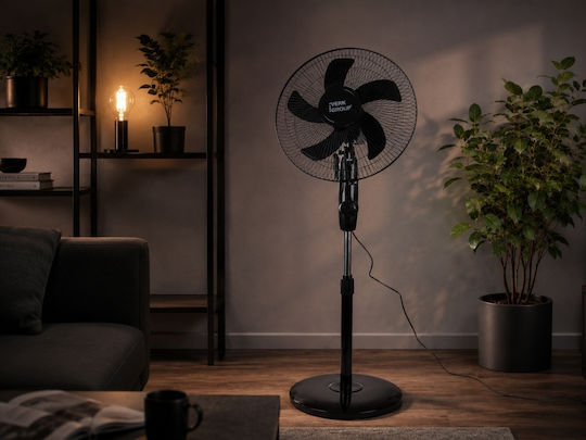 Verk Group Стоящ Вентилатор 40W Диаметър 40.64см Черен