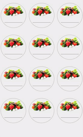 Self-adhesive Labels Jars 36 Pcs