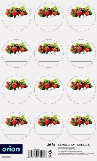 Self-adhesive Labels Jars 36 Pcs