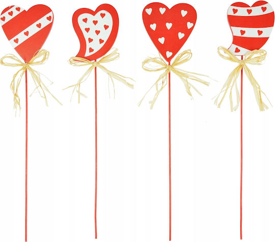 Holz Herz Herz An Stab Pick Topper Valentinstag Dekoration 26cm