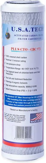 USA Tech Ufhp Triple Under Sink Water Filtration System Central Supply ½" Pipe Cross Section with Faucet WFI0455