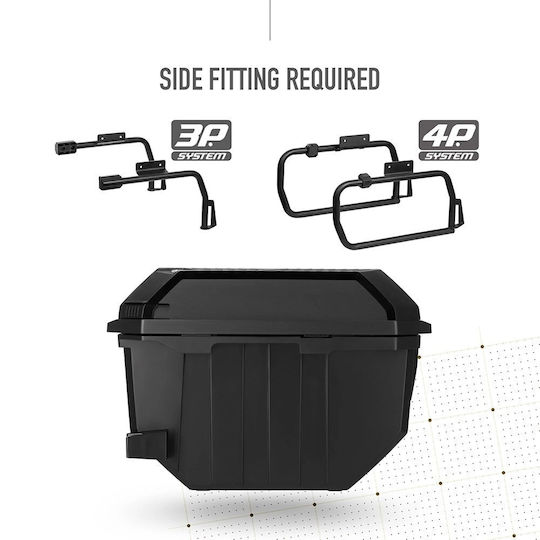 Side Cases Pair Aluminum Lid Tr27/d0tr27200 Terra 4p/3p 27l Shad