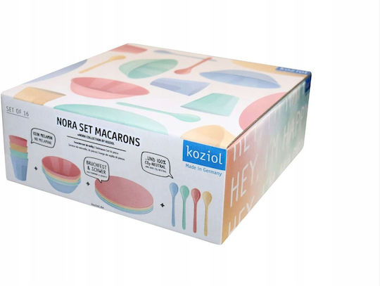 Set Ustensile De Gătit Pentru Camping Nora Macarons 16 Piese Koziol