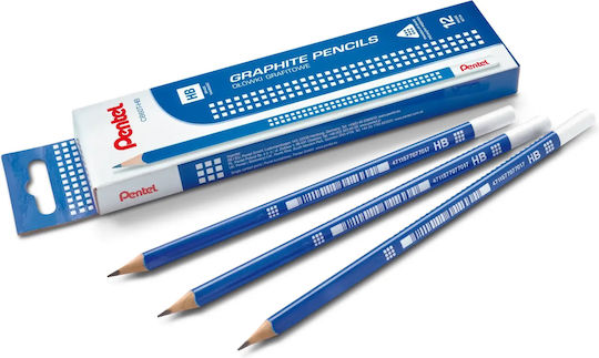 Pentel Hb Cb60t-hb Триъгълен Дървен Молив 12 Бройки Подредба
