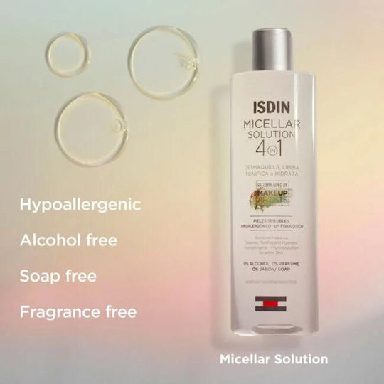 Isdin Micellar Solution Hydrating Micellar Water Αφαίρεσης Μακιγιάζ Προσώπου 400ml