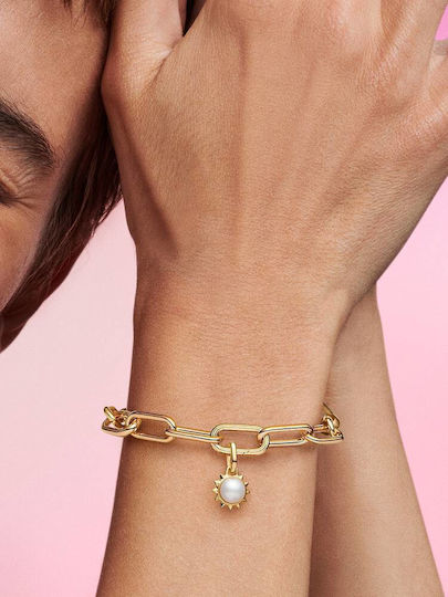 Pandora 763035c01 Mini Hanging Symbol Pandora Me Sun Processed Freshwater Cultured Pearl 14k Gold Plating