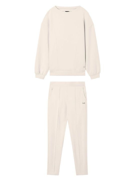 Beige Tracksuit Set