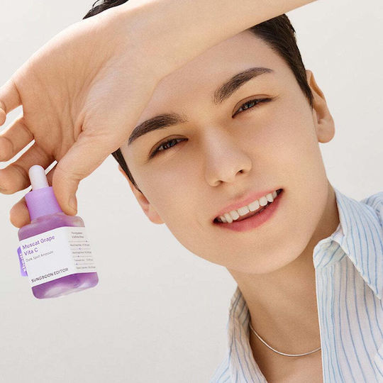 Sungboon Editor Muscat Grape Vita C Dark Spot Ampoule Ampoule Face Serum with Vitamin C for Brightening & Dark Spots 40ml