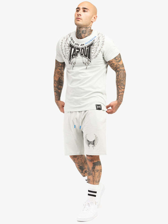 Tricou Sport Light Gri/Negru/Albastru