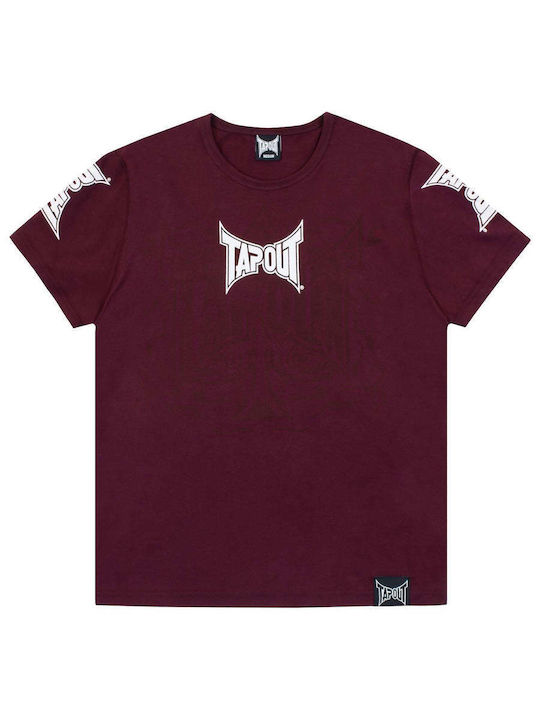T-Shirt Oxblood/Weiß