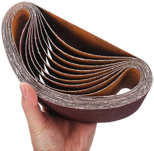 Kraft & Dele Bandă de Șlefuire K150 75x537mm Set 10 Bucăți