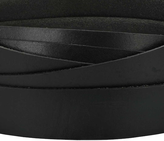 vidaXL Leather Black Lace Length 10m