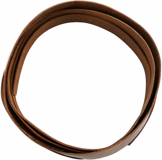 vidaXL Leather Brown Lace Length 5m