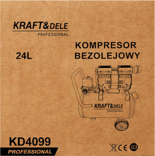 Oil-free Compressor 24l 1200w 220l/min Kd4099