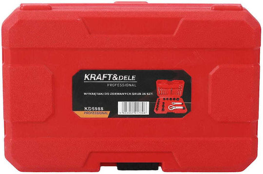 Extractoare Pentru Șuruburi Rupte 26 Bucăți Kd5988