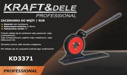 Kraft & Dele Verschiedenes Installateurwerkzeug Schlauchrohr Crimpwerkzeug 8-30mm 2t Kd3371