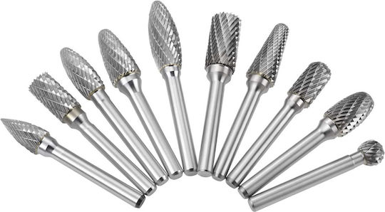6mm Metal Rotary Burrs Files 10pcs Kd3580