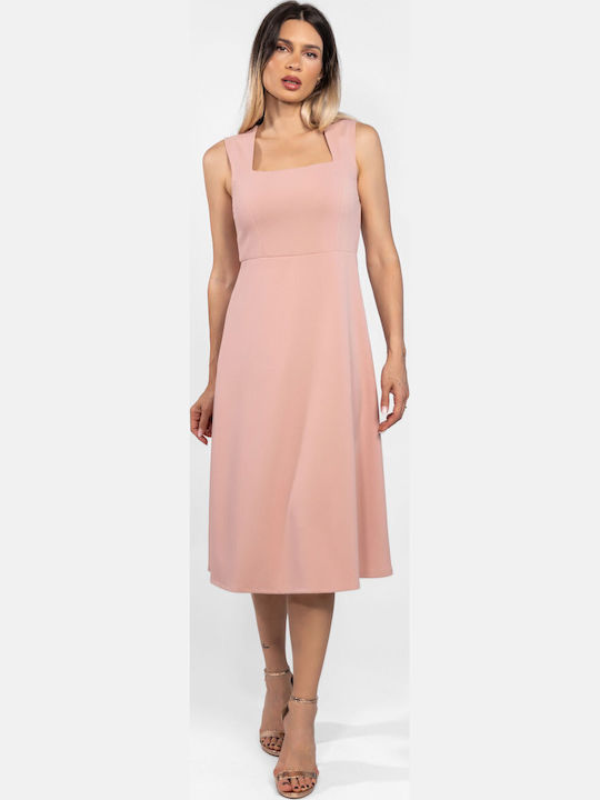 Summer Midi Dress Nude