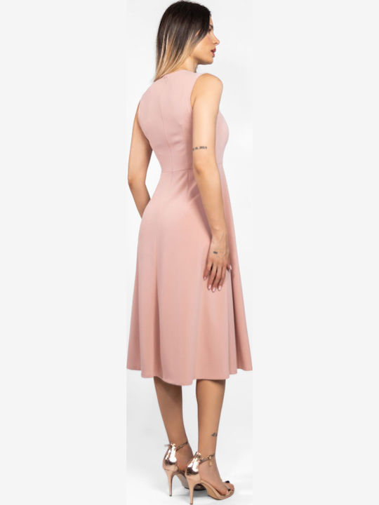 Summer Midi Dress Nude