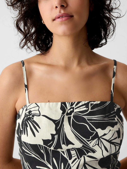 Mini Dress Black Floral