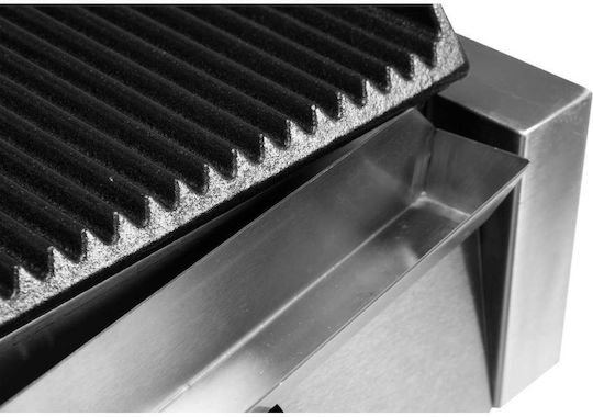 Yato Commercial Sandwich Maker with Cast Iron Smooth Surfaces with Cast Iron Ribbed Surfaces 2200W