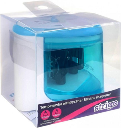 Strigo Electric Pencil Sharpener Blue Two-hole