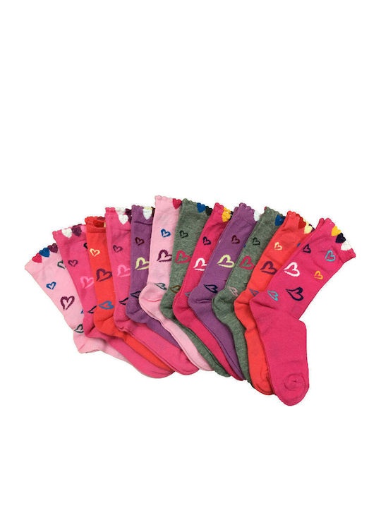 Design Socks Παιδικές Κάλτσες Πολύχρωμες 12 Ζευγάρια
