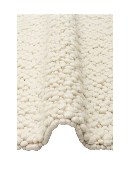 SteweHome Handmade Beige Runner Rug 80x300cm