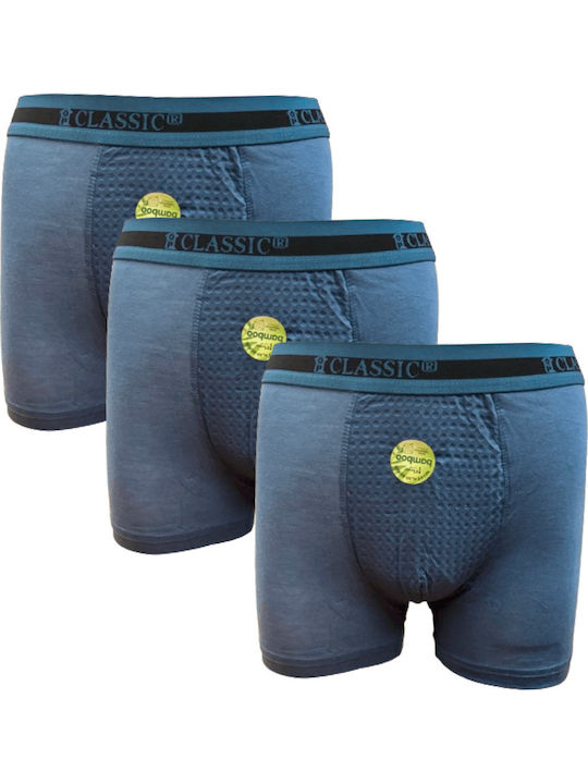 Ανδρικά Μποξεράκια Πετρόλ 3Pack
