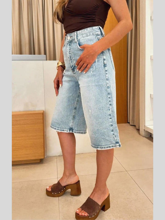 Γυναικεία Βερμούδα Τζιν Crystal Denim