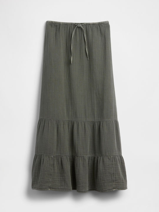 Ψηλόμεση Maxi Φούστα Mesculen Green