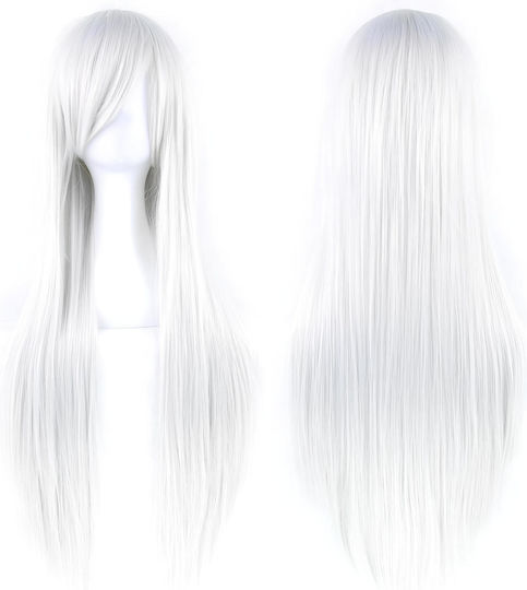 Haarverlängerung in Weißer Farbe 100cm