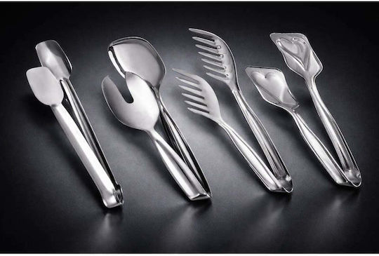 SteweHome Set of 9 Pieces White Stainless Steel Serving Utensils