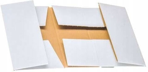 Verpackungskartons Weiß P25 x B20 x H8cm 20Stück