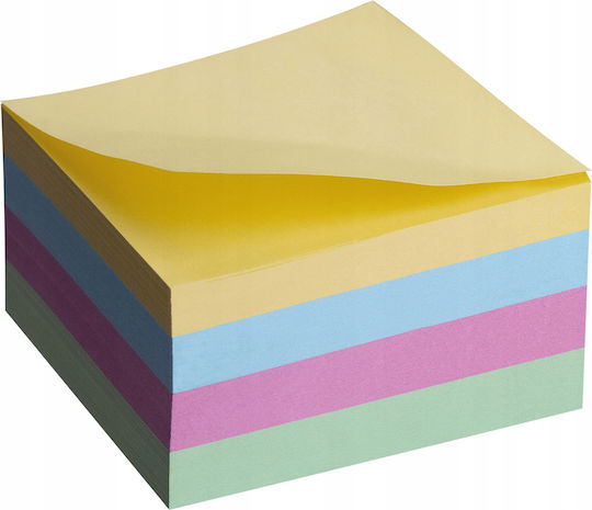 Vergionic Notizblöcke Würfel 76x76mm 400 Stück Geklebt Mischfarben Blätter Block