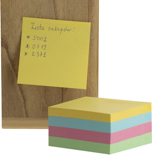 Vergionic Notizblöcke Würfel 76x76mm 400 Stück Geklebt Mischfarben Blätter Block