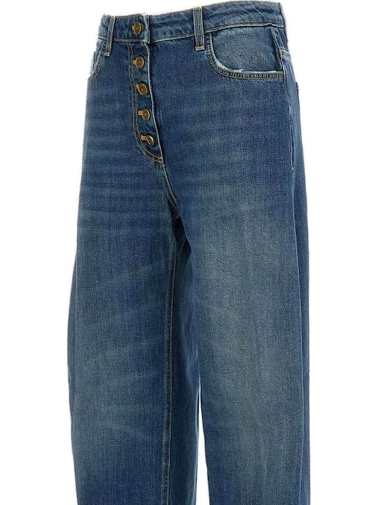 High Rise Women's Jean Pants in Wide Leg Style