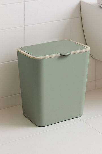 SteweHome Set Perie și Coș de Baie din Plastic 6l Verde