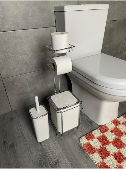 SteweHome Set Plastic Perie și Coș de Baie Alb SteweHome Set Plastic Perie și Coș de Baie Alb