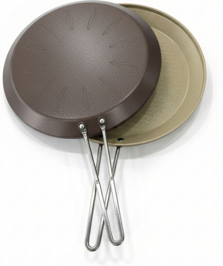 SteweHome Doppelte Omelette-Maker aus Stahl mit Steinbeschichtung 33cm