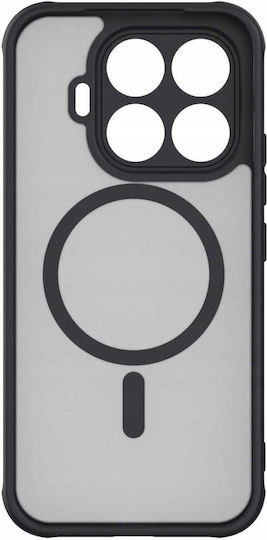 Husă Xiaomi 17t Spacecase Hybrid Compatibil Cu Magsafe Dură Semitransparentă Neagră Magsafe 5905719141592