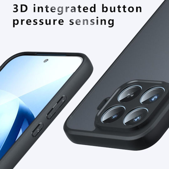 Matte Σκληρή Θήκη Transparent Black Xiaomi 17t Pro 5g