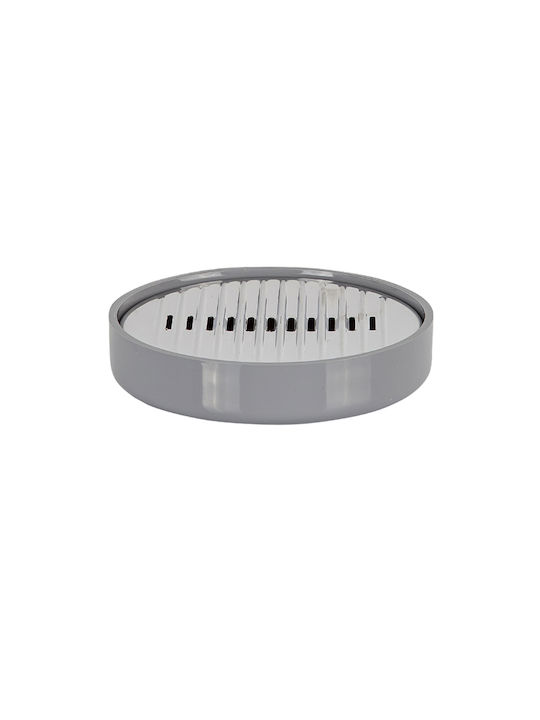 SteweHome Bathroom Accessory Set Plastic Grey 5 Pieces