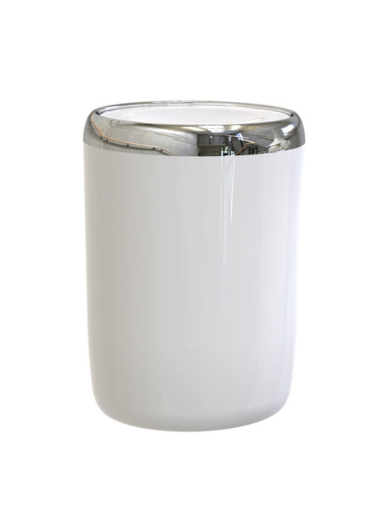 SteweHome Bathroom Accessory Set Plastic White 5 Pieces