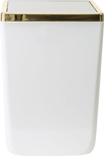 SteweHome Bathroom Accessory Set Plastic White 5 Pieces
