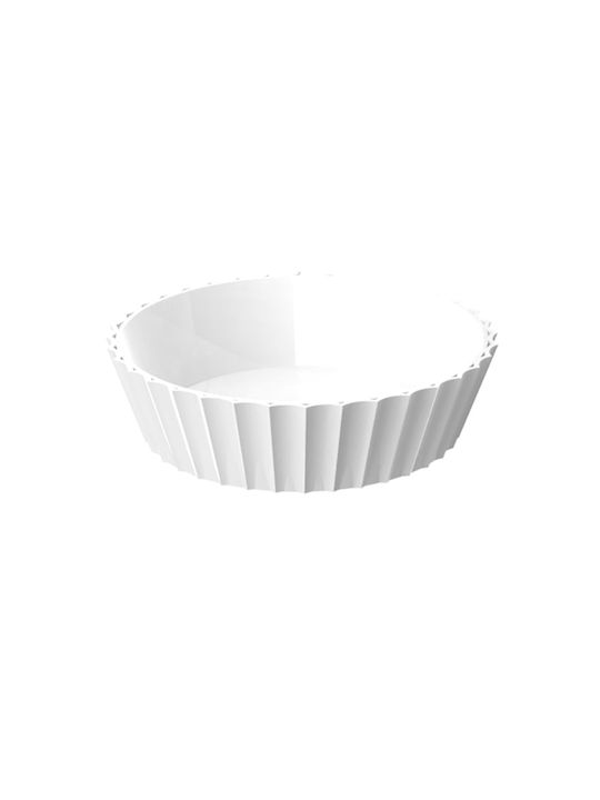 SteweHome Bathroom Accessory Set Plastic White 5 Pieces