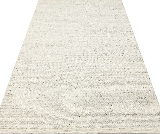 SteweHome Χειροποίητο Χαλί Ορθογώνιο Γκρι 130x190cm
