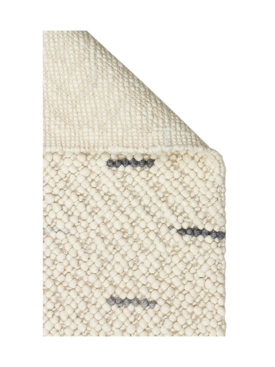 SteweHome Handmade Gray Runner Rug 80x300cm