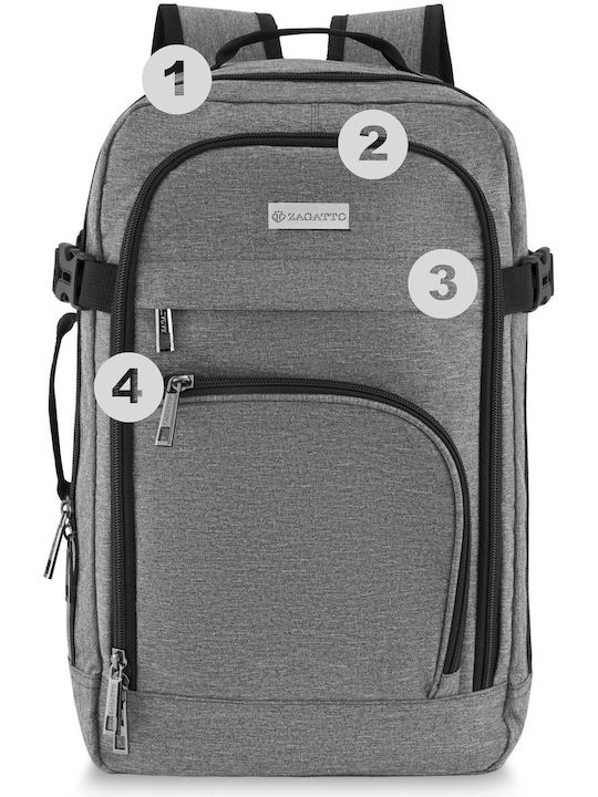 Zagatto Backpack Αδιάβροχο 20lt Γκρι