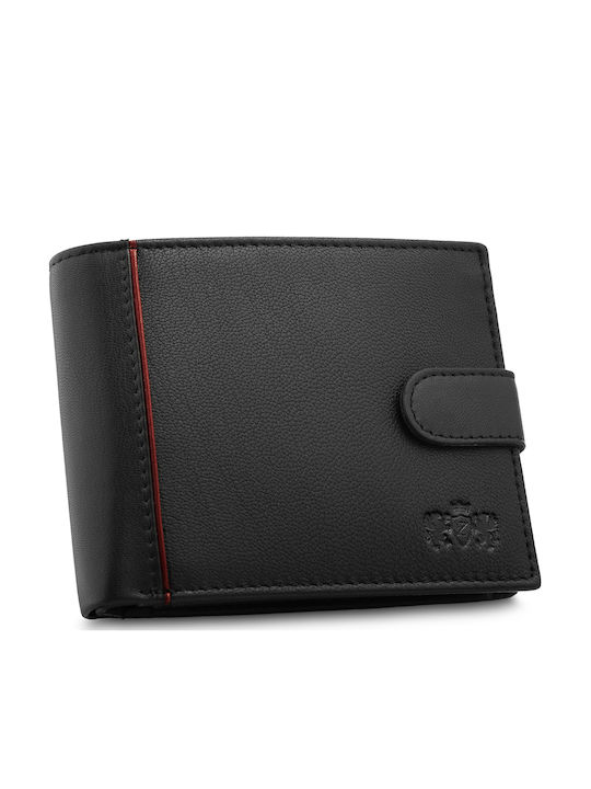 Portofel Bărbătesc din Piele cu RFID Negru